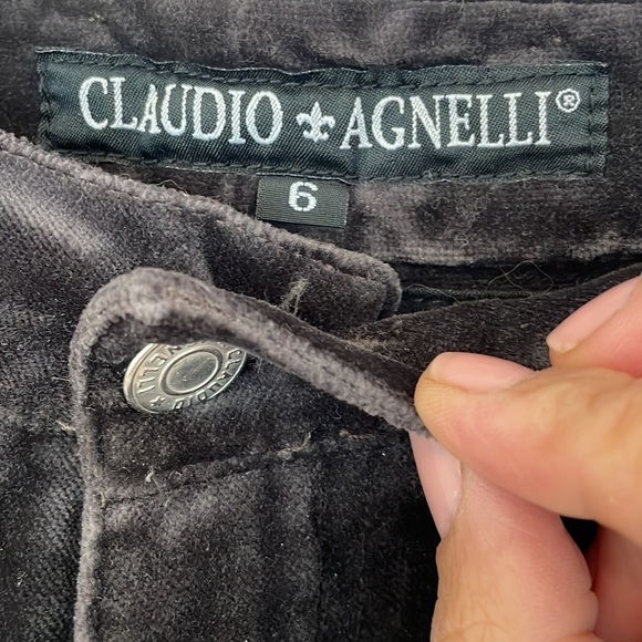 Claudio Agnelli Treviso Brown Velvet Ankle Pant - Picture 6 of 13